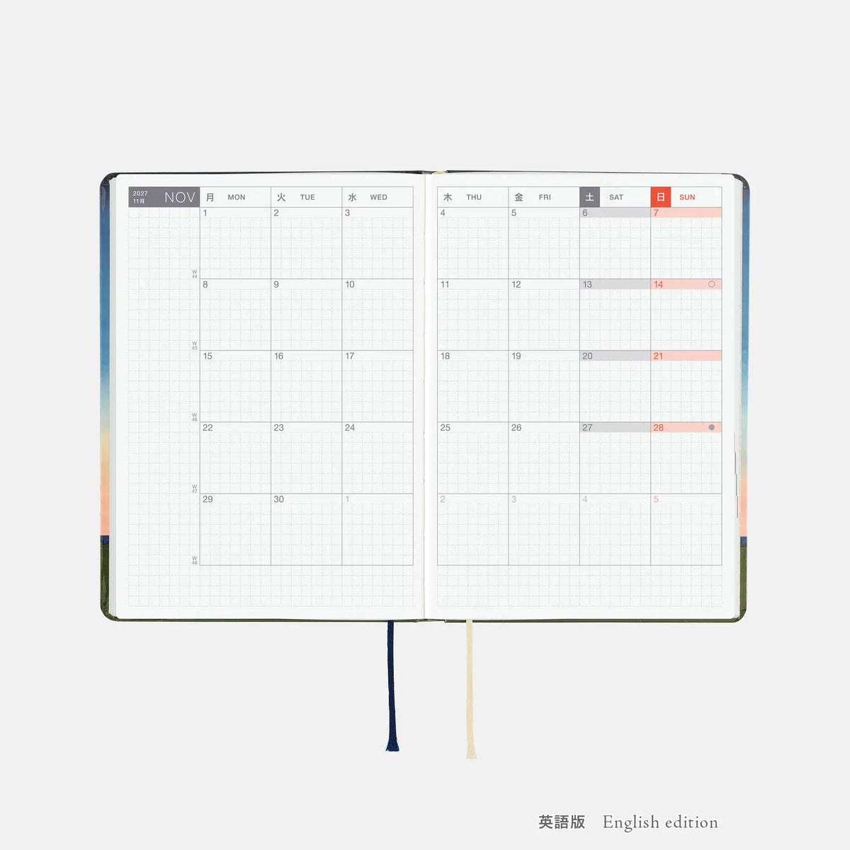 Hobonichi Techo A6 HON 2027 - Hiroko Kubota: String Telephone Until the Moon is Full