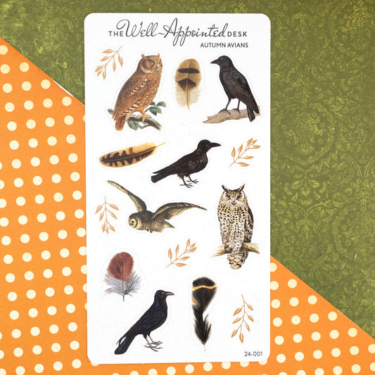 Autumnal Avians Sticker Sheet