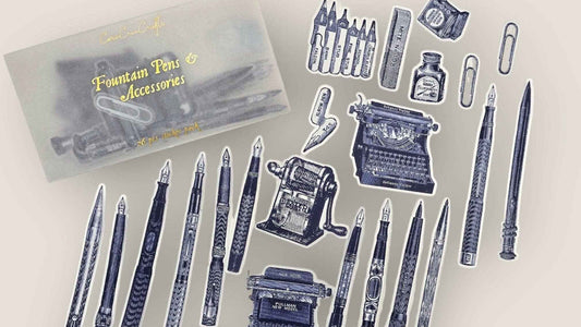 Fountain Pens Clear Stickers