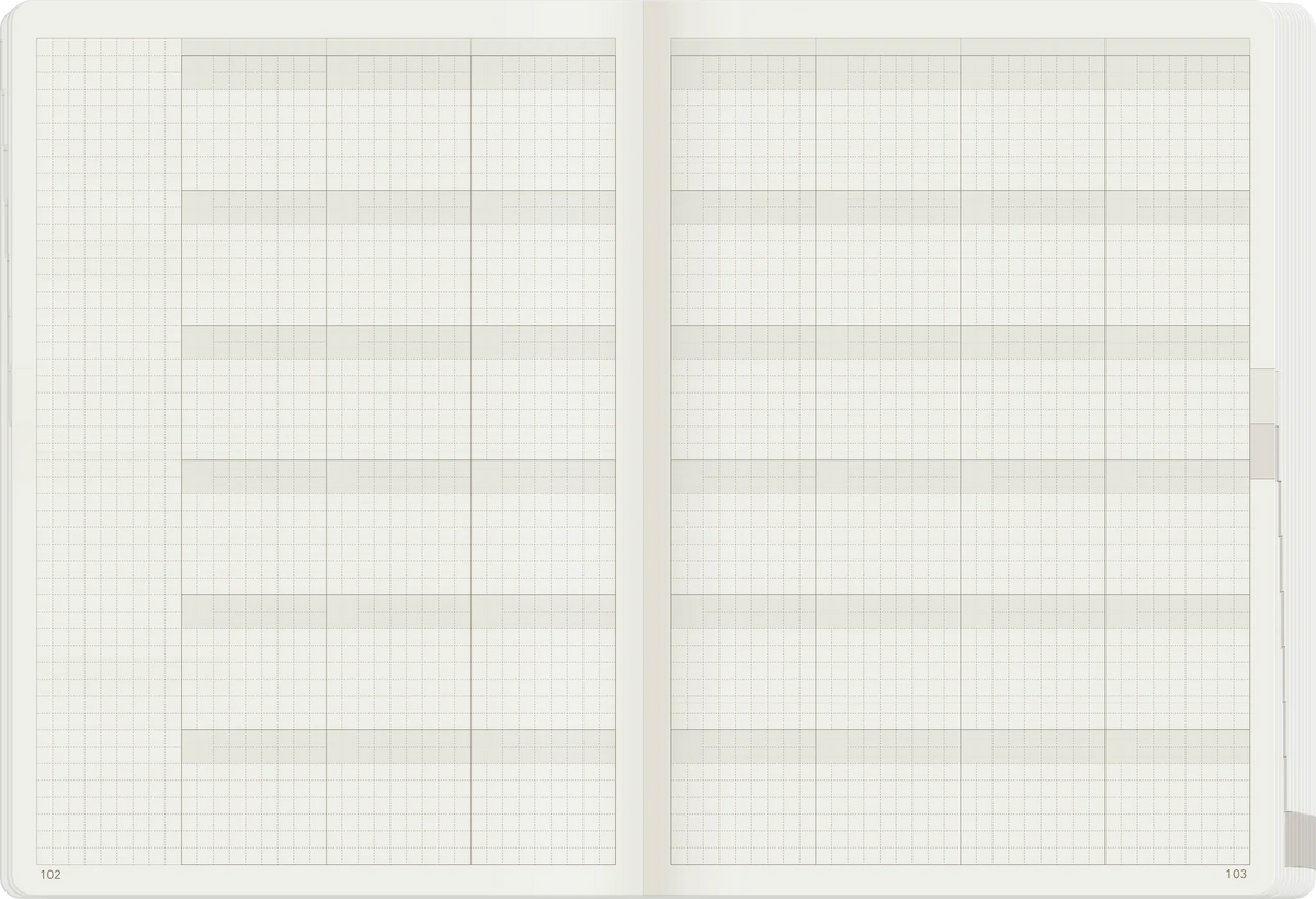 Wonderland 222 A5 All-in-One Undated Weekly Planner - Unstacked Weekends
