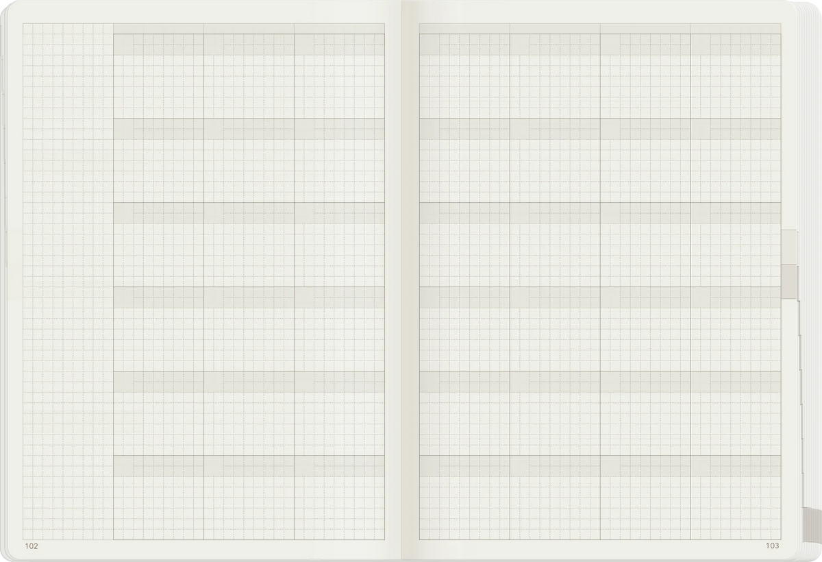 Wonderland 222 A5 Core Undated Weekly Planner - Unstacked Weekends