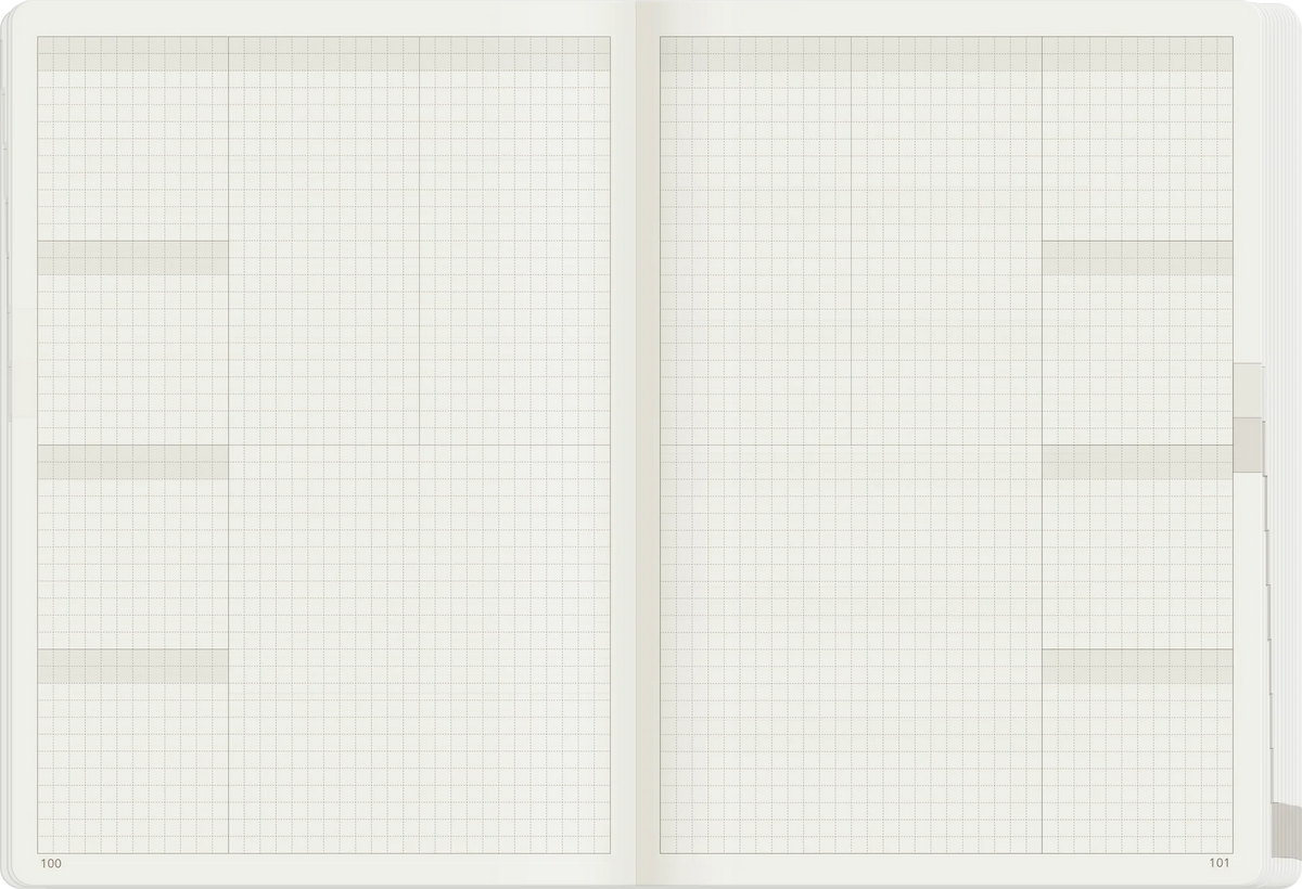 Wonderland 222 A5 All-in-One Undated Weekly Planner - Unstacked Weekends