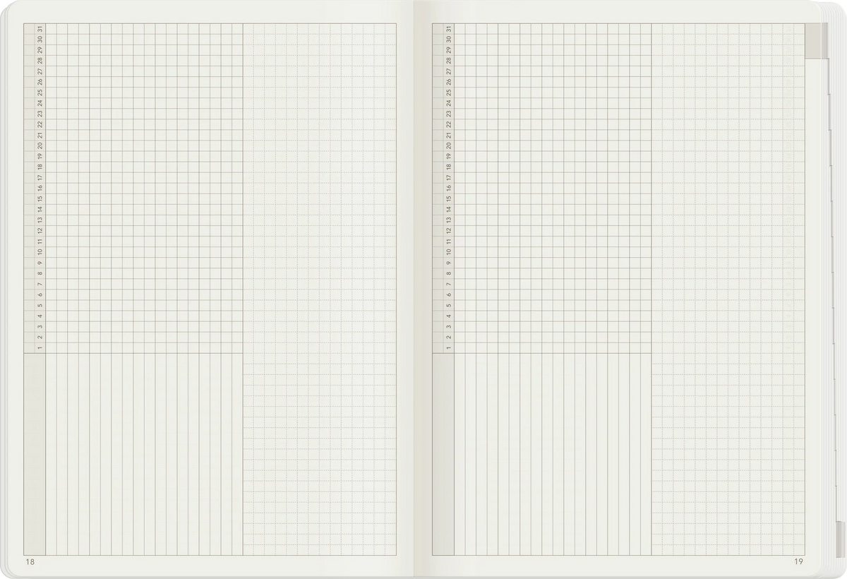 Wonderland 222 A5 Core Undated Weekly Planner - Unstacked Weekends