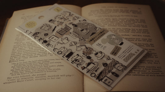 Midori Planner Stickers - Monotone Cafe
