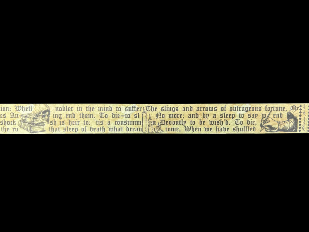 Shakespeare Washi Tape