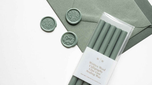 Forest Green Glue Gun Sealing Wax (Box of 5 Sticks)