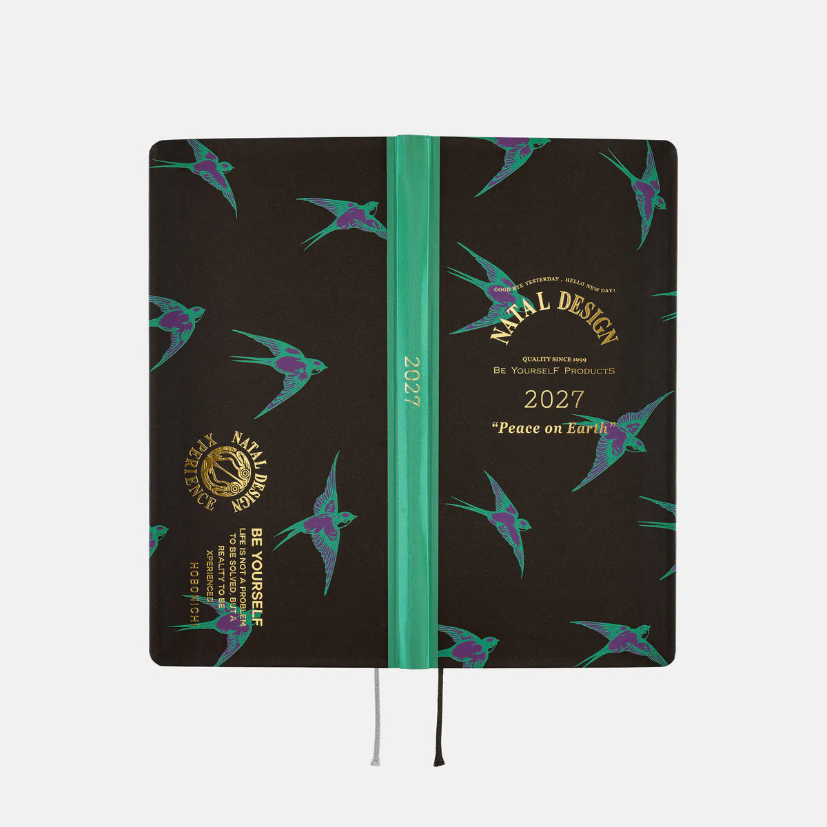 Hobonichi Techo Weeks 2027 -  Natal Design: Lucky Swallow