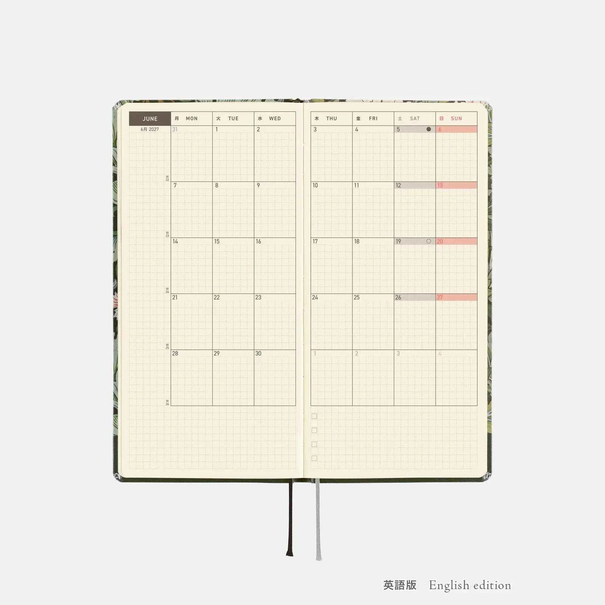 Hobonichi Techo Weeks 2027 -  V&A Series: Leicester
