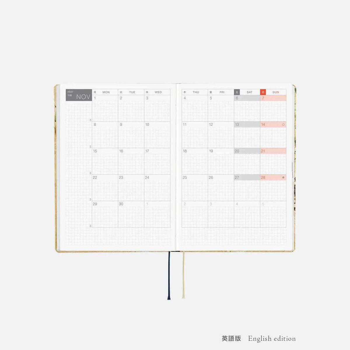 Hobonichi Techo A5 HON 2027 -  V&A Series: Vine